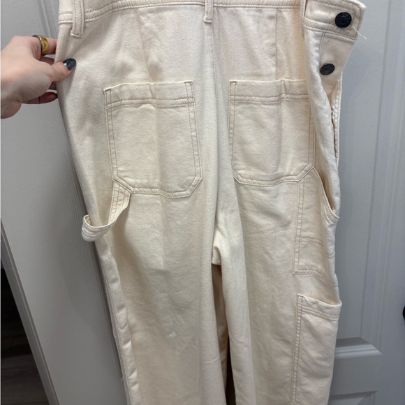 Aerie Beige Denim Overalls - Picture 8 of 10
